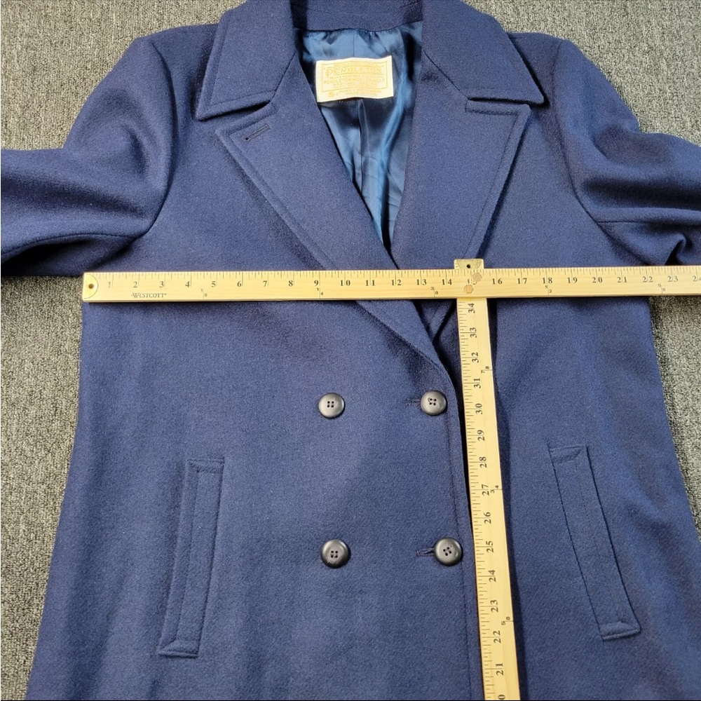 Pendleton Women's Double-Breasted Navy Coat - Picture 4 of 8